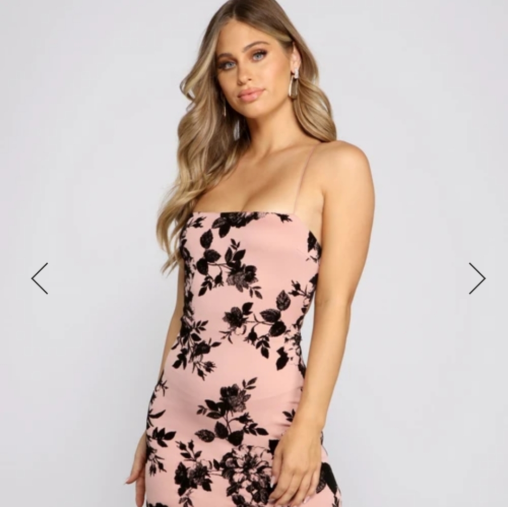 Most Wanted Flocked Mini Dress